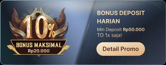 BONUS DEPOSIT HARIAN β TO 1X!