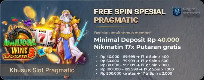FREE SPIN 17β SPESIAL PRAGMATIC